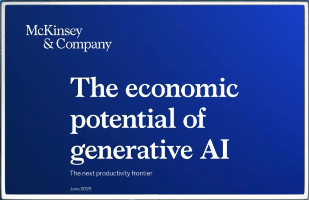 Generative AI - McKinsey - The economic potential of generative AI