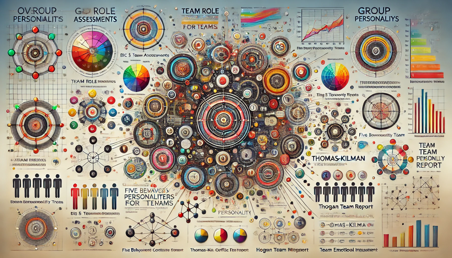 Image of various Group Personality Tests